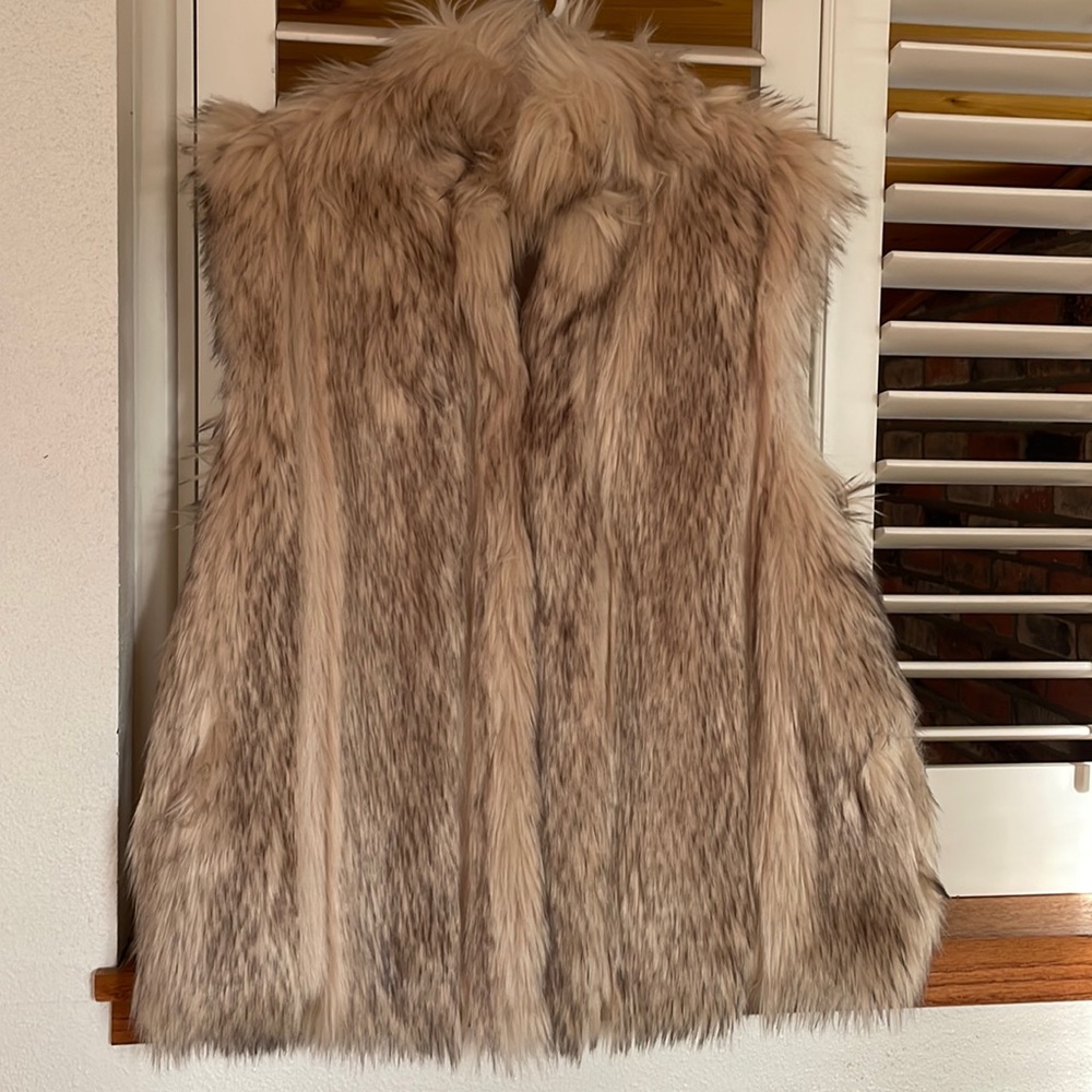 Faux fur vest